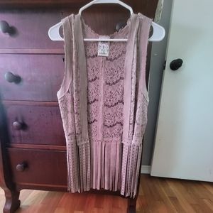 Faux suede vest (Vocal brand)